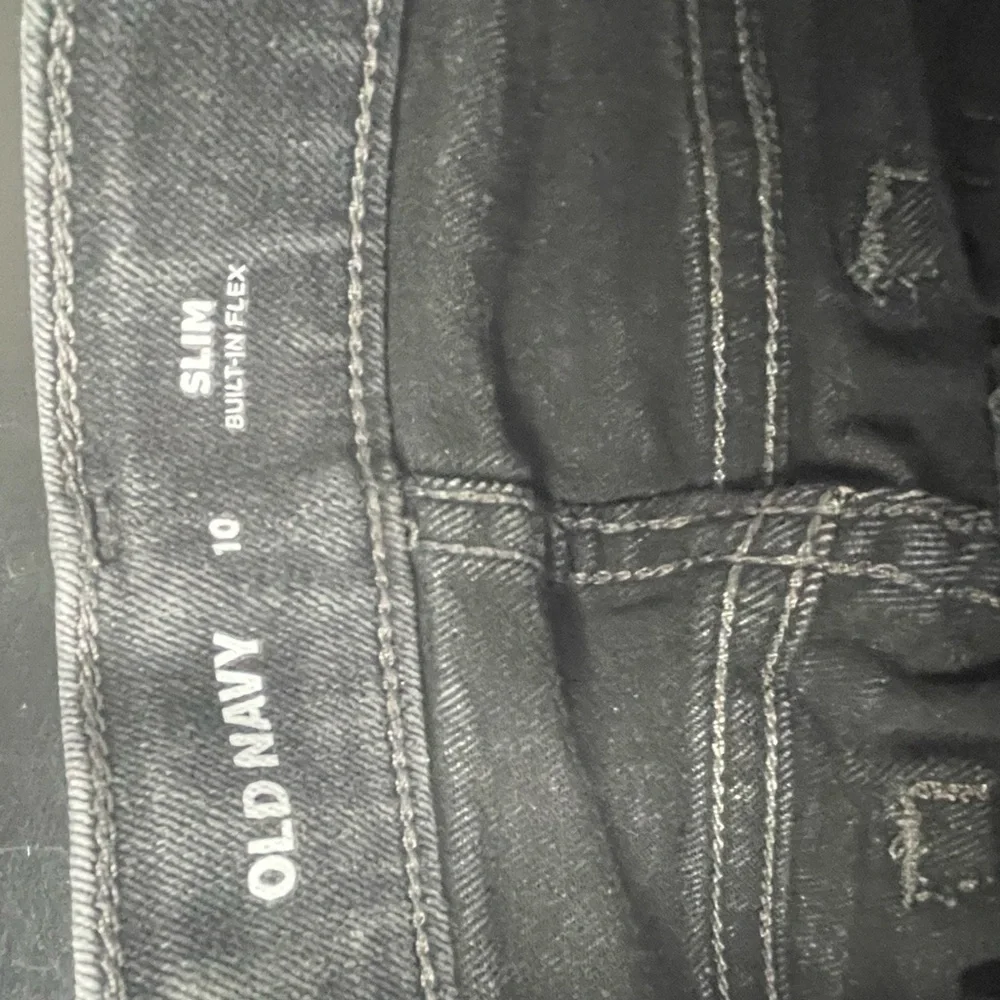 Old Navy Boys Slim Built in Flex adjustable waist Charcoal Jeans
